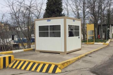 Cabina de vigilancia de seguridad