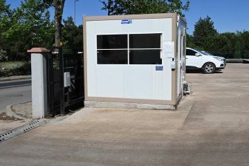 Cabina de vigilancia de seguridad