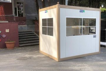 Cabina de vigilancia de seguridad