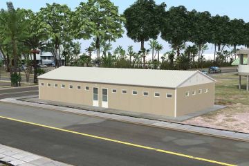 Aseo y ducha modulares 145 m²