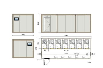 KWD 701 Contenedor de aseo