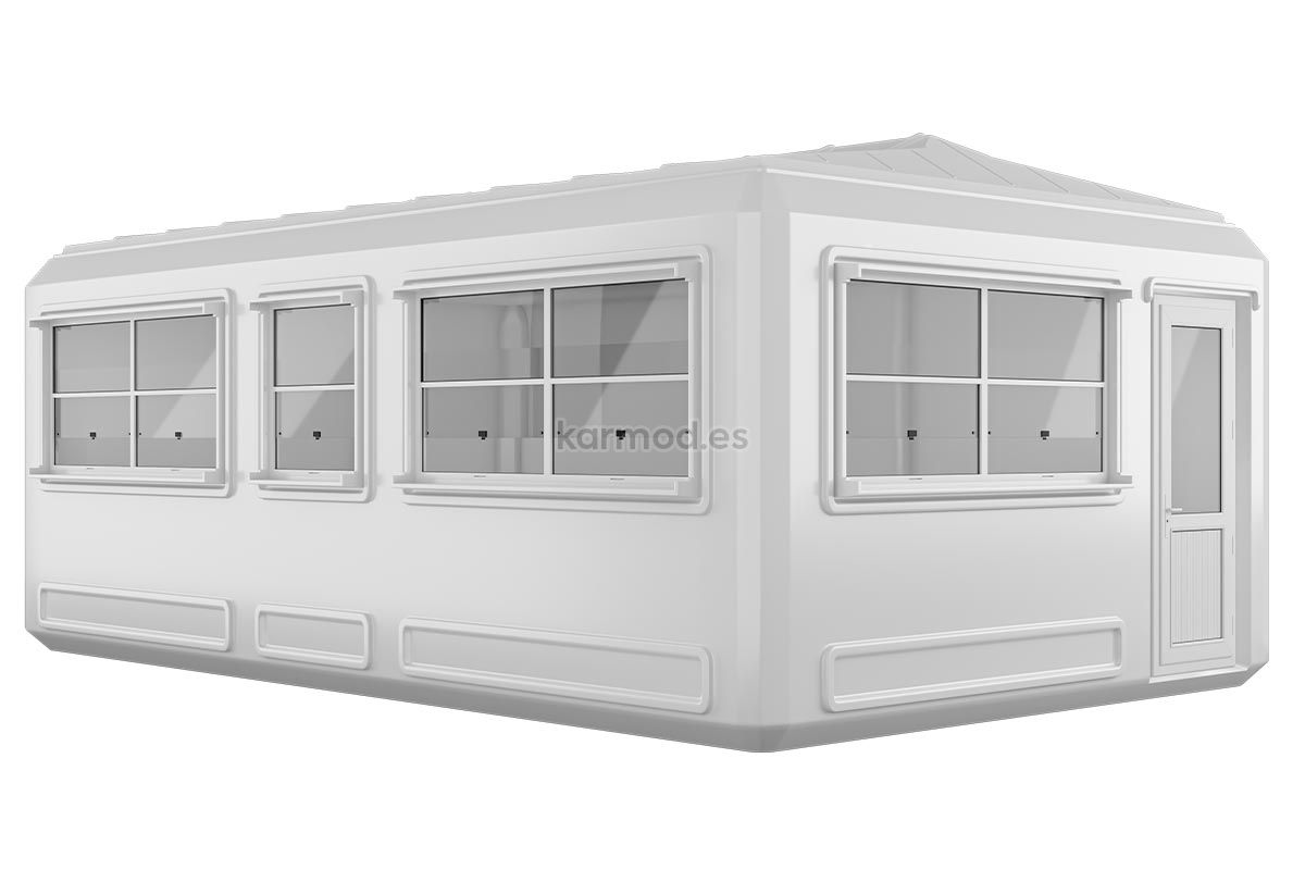 390x630 cm Refugio prefabricado
