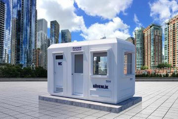 150x390 cm Caseta de vigilancia y aseo