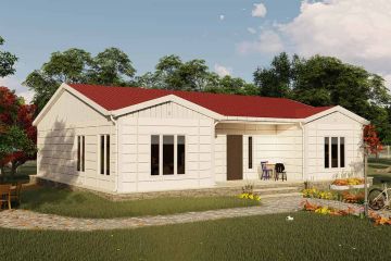 123 m² Casa de acero