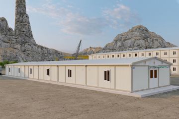 233 m² Dormitorio contenedor para trabajadores