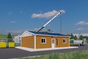 Oficina modular para 4 personas