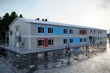 Escuela modular de 12 aulas